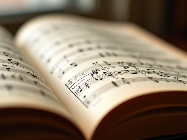 Vintage sheet music for classical piano, elegant and timeless.