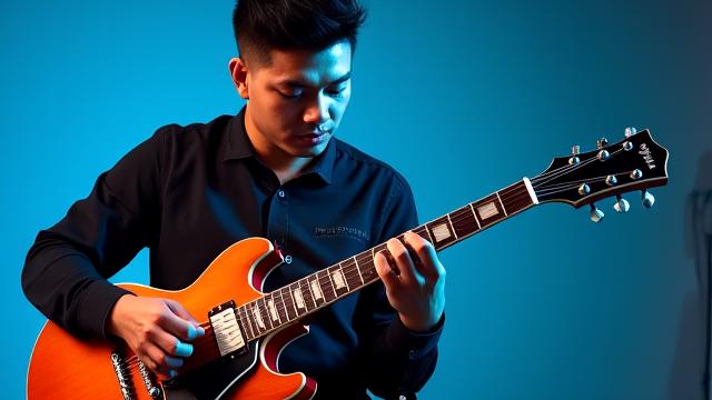 Malaysia's top jazz guitarist, Faizal Nizam, demonstrating advanced improvisation techniques.